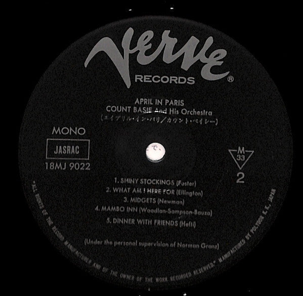 Count Basie Orchestra - April In Paris (Vinyl, LP, Album, Limited E...