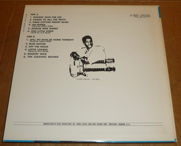 Earl Hooker - Blue Guitar (Vinyl, LP, Compilation, Mono) Near Mint (NM or M-) / Very Good Plus (VG+)