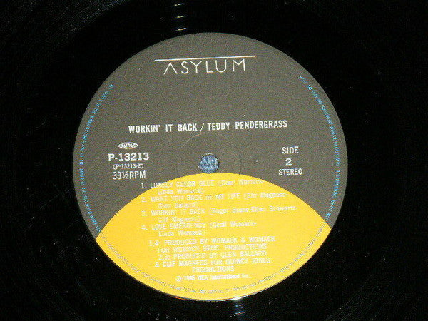 Teddy Pendergrass - Workin' It Back (Vinyl, LP, Album) Very Good (VG) / Very Good (VG)