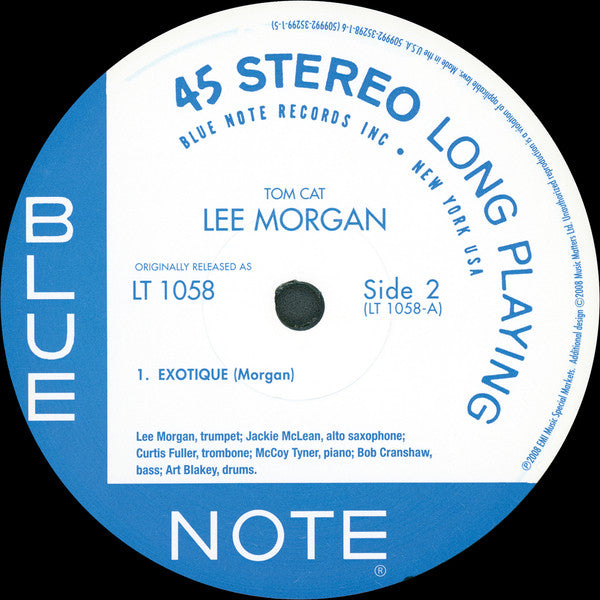 Lee Morgan - Tom Cat (2xVinyl, 12", 45 RPM, Album, Limited Edition, Numbered, Reissue, Remastered) Very Good Plus (VG+) / Near Mint (NM or M-)