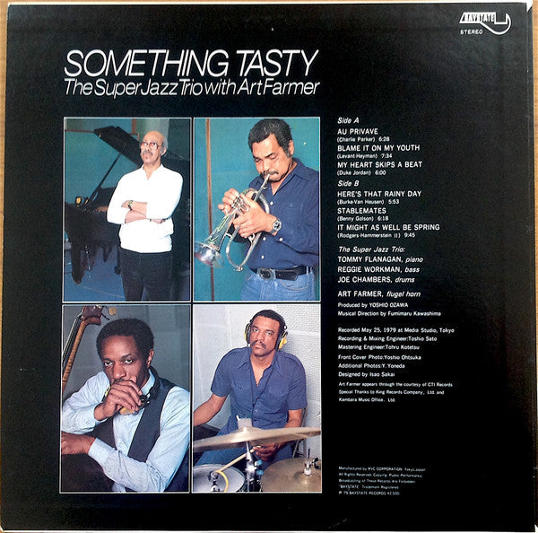 The Super Jazz Trio - Something Tasty (Vinyl, LP, Album) Good Plus (G+) / Good Plus (G+)