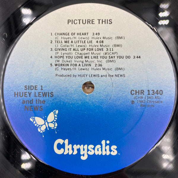 Huey Lewis & The News - Picture This (Vinyl, LP, Album) Very Good (VG) / Very Good (VG)