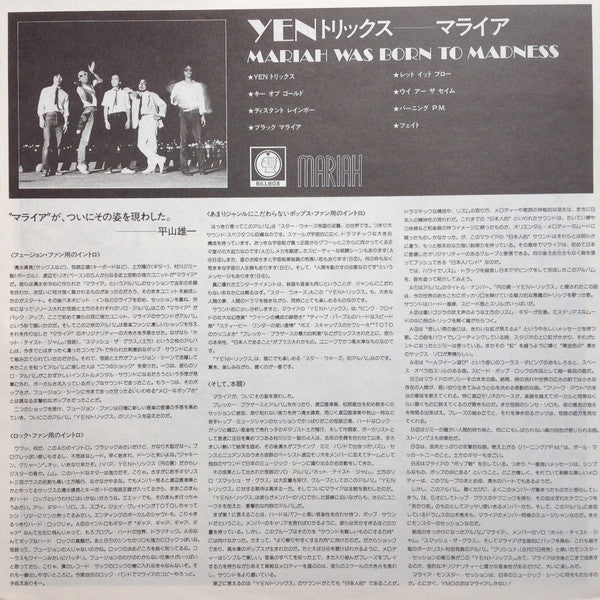 Mariah (3) - Yen Tricks = Yenトリックス (Vinyl, LP, Album, Stereo) Good Plus (G+) / Good Plus (G+)