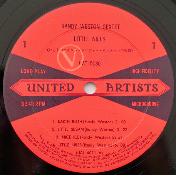 Randy Weston Sextet - Little Niles (Vinyl, LP, Album, Mono) Very Good Plus (VG+) / Very Good (VG)