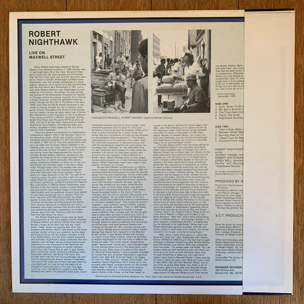Robert Nighthawk - Live On Maxwell Street - 1964 (Vinyl, LP, Reissue, Mono) Near Mint (NM or M-) / Very Good Plus (VG+)