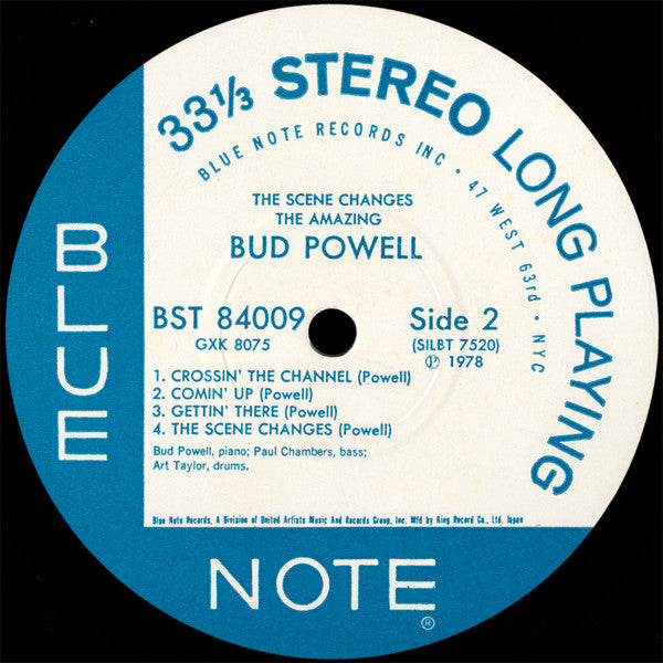 Bud Powell - The Scene Changes, Vol. 5 (Vinyl, LP, Album, Stereo, Reissue) Very Good Plus (VG+) / Very Good Plus (VG+)