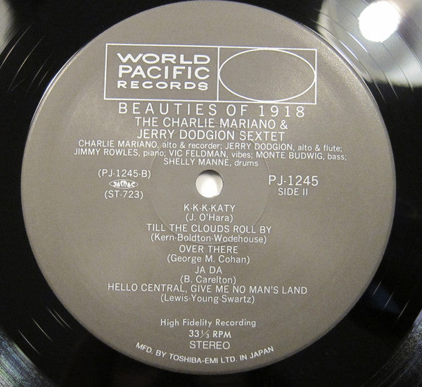 The Mariano-Dodgion Sextet - Beauties Of 1918 (Vinyl, LP, Album, Re...