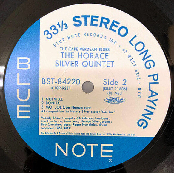 The Horace Silver Quintet - The Cape Verdean Blues (Vinyl, LP, Album, Reissue) Near Mint (NM or M-) / Very Good Plus (VG+)