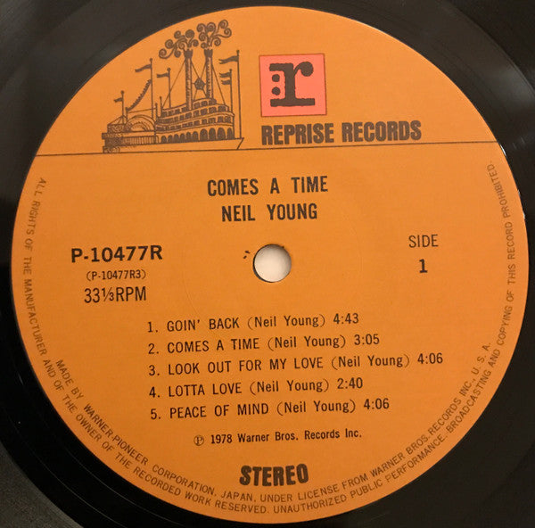 Neil Young - Comes A Time (Vinyl, LP, Album) Very Good Plus (VG+) / Very Good (VG)