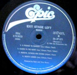 Rush - Exit...Stage Left (2xVinyl, LP, Album, Stereo) Very Good (VG) / Very Good Plus (VG+)