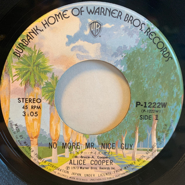 Alice Cooper - ミスター・ナイス・ガイ = No More Mr. Nice Guy (Vinyl, 7", 45 RPM, Single) Very Good Plus (VG+) / Very Good Plus (VG+)