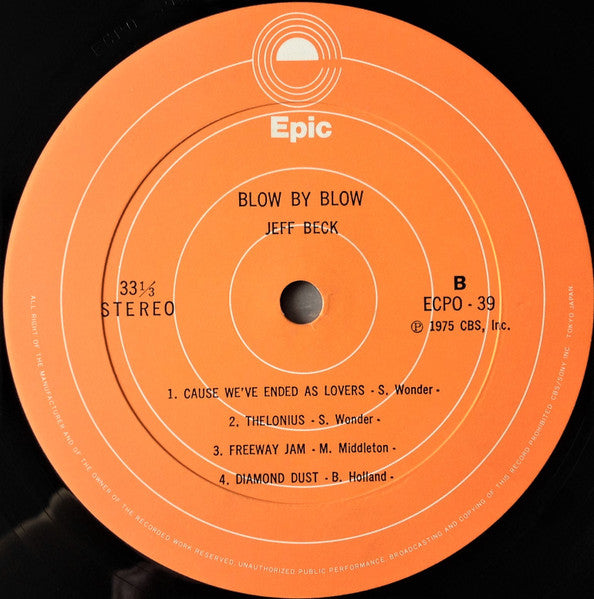 Jeff Beck - Blow By Blow (Vinyl, LP, Album)