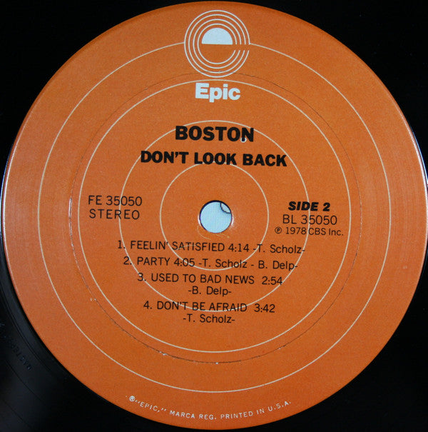 Boston - Don't Look Back (Vinyl, LP, Album) Good Plus (G+) / Very Good Plus (VG+)