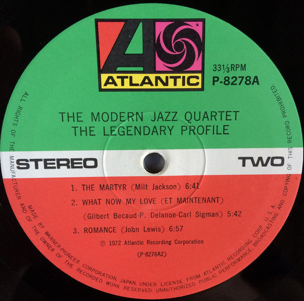The Modern Jazz Quartet - The Legendary Profile (Vinyl, LP, Album) Very Good Plus (VG+) / Very Good Plus (VG+)