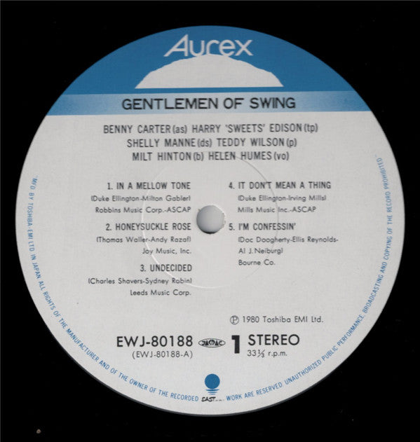 Various - Aurex Jazz Festival '80 - Gentlemen Of Swing (Vinyl, LP, ...