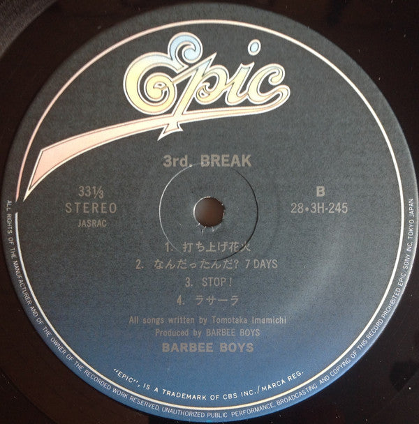 Barbee Boys - 3rd. Break (Vinyl, LP, Album)