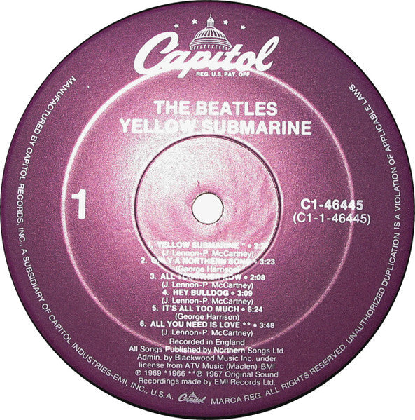 The Beatles - Yellow Submarine (Vinyl, LP, Album, Reissue, Stereo) Very Good (VG) / Very Good (VG)