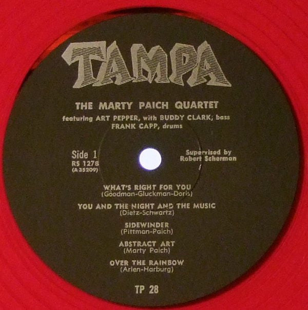 The Marty Paich Quartet - Marty Paich Quartet (Vinyl, LP, Album, Limited Edition, Reissue, Mono) Very Good Plus (VG+) / Very Good Plus (VG+)