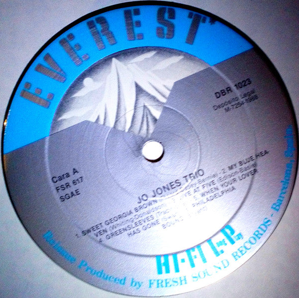 The Jo Jones Trio - Jo Jones Trio (Vinyl, LP, Album, Reissue) Very Good Plus (VG+) / Very Good (VG)