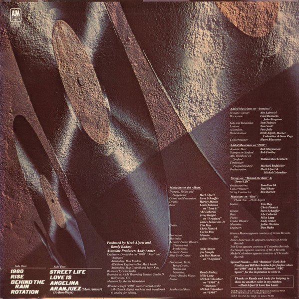 Herb Alpert - Rise (Vinyl, LP, Album)