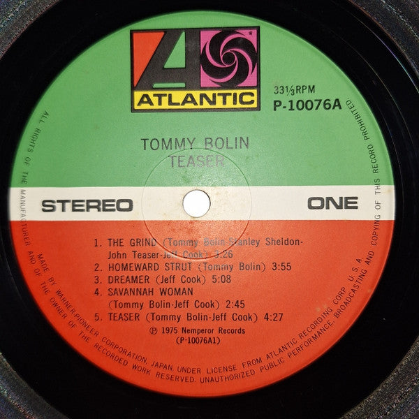 Tommy Bolin - Teaser (Vinyl, LP, Album)