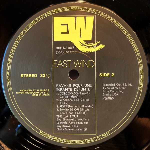 LA4 - Pavane Pour Une Infante Défunte (Vinyl, LP, Album, Reissue) Very Good Plus (VG+) / Very Good Plus (VG+)