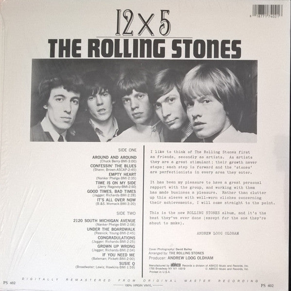The Rolling Stones - 12 X 5 (Vinyl, LP, Album, Reissue, Remastered) Very Good (VG) / Very Good (VG)