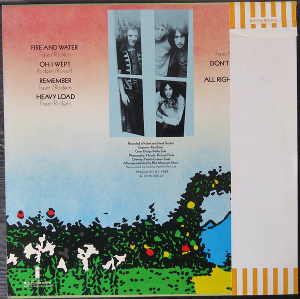 Free - Fire And Water (Vinyl, LP, Album, Reissue) Very Good Plus (VG+) / Very Good (VG)