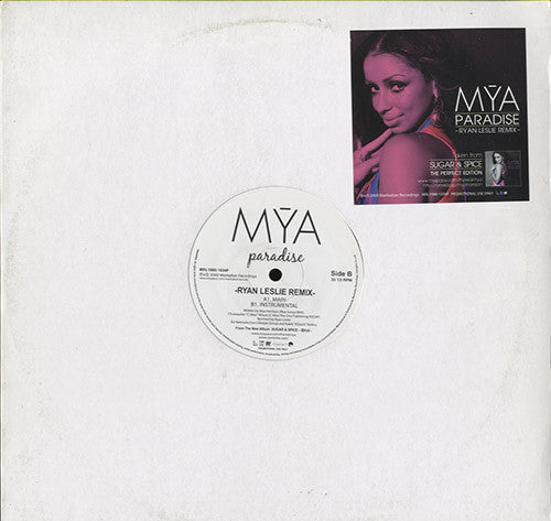 Mya - Paradise (Ryan Leslie Remix) (Vinyl, 12", Single, Promo) Very Good Plus (VG+) / Very Good Plus (VG+)