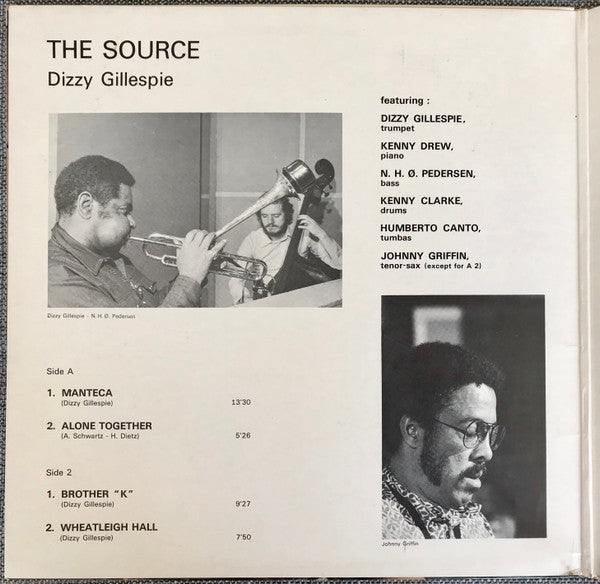 Dizzy Gillespie - The Source (Vinyl, LP, Album) Very Good (VG) / Very Good (VG)