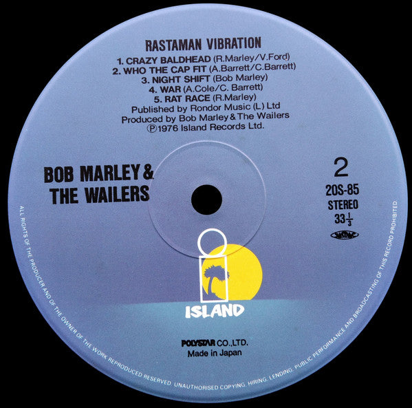 Bob Marley & The Wailers - Rastaman Vibration (Vinyl, LP, Album, Reissue) Very Good Plus (VG+) / Very Good Plus (VG+)