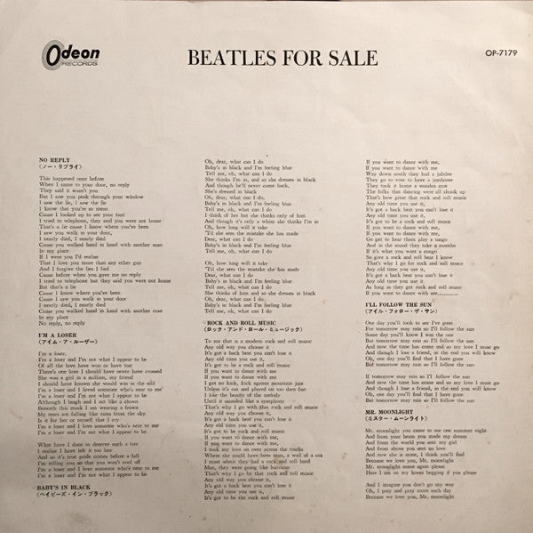 The Beatles - Beatles For Sale = The Beatles '65 (Vinyl, LP, Album, Stereo) Good Plus (G+) / Good Plus (G+)