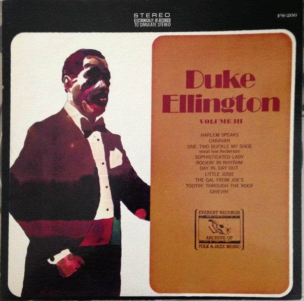 Duke Ellington - Volume III (Vinyl, LP, Album) Very Good Plus (VG+) / Very Good Plus (VG+)