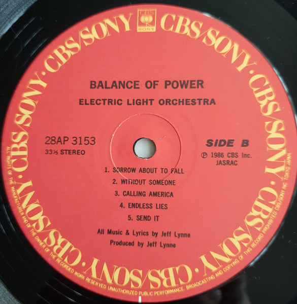 Electric Light Orchestra - Balance Of Power (Vinyl, LP, Album)