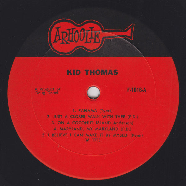 Kid Thomas And His Creole Jazz Band - Kid Thomas (Vinyl, LP, Album, Mono) Very Good (VG) / Very Good Plus (VG+)
