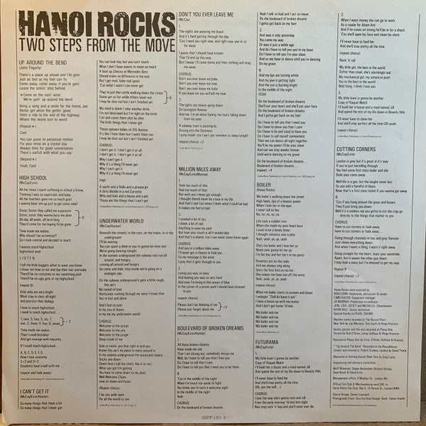 Hanoi Rocks - Two Steps From The Move (Vinyl, LP, Album)
