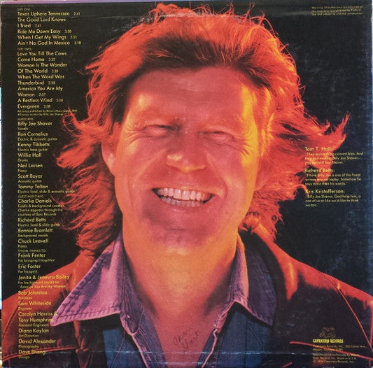 Billy Joe Shaver - When I Get My Wings (Vinyl, LP, Album) Very Good (VG) / Very Good (VG)