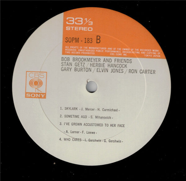 Bob Brookmeyer - Bob Brookmeyer And Friends (Vinyl, LP, Album, Reissue, Mono) Very Good (VG) / Very Good (VG)