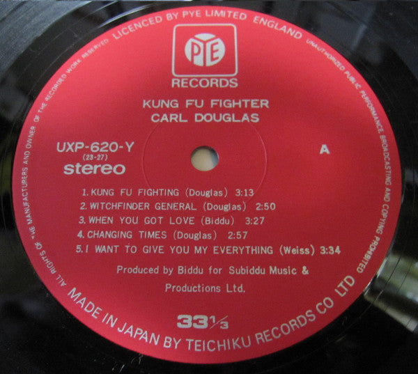 Carl Douglas - Kung Fu Fighter (Vinyl, LP, Album) Good Plus (G+) / Very Good (VG)