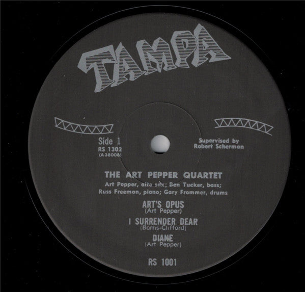 Art Pepper Quartet - The Art Pepper Quartet (Vinyl, LP, Album, Reissue, Mono) Good Plus (G+) / Very Good (VG)