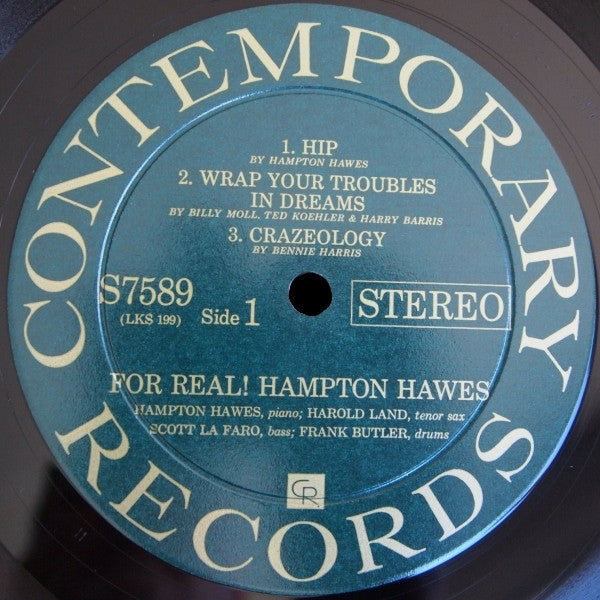 Hampton Hawes - For Real! (Vinyl, LP, Album, Repress, Stereo)