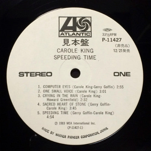 Carole King - Speeding Time (Vinyl, LP, Album, Promo, Stereo)