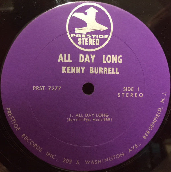 Kenny Burrell - All Day Long (Vinyl, LP, Album, Reissue, Remastered, Stereo) Very Good Plus (VG+) / Good Plus (G+)