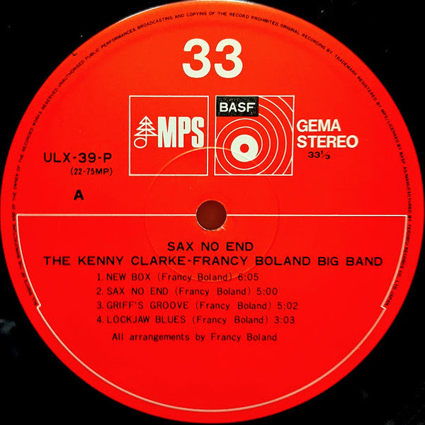 Clarke-Boland Big Band - Sax No End (Vinyl, LP, Album, Reissue)