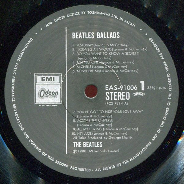 The Beatles - The Beatles Ballads (20 Original Tracks) (Vinyl, LP, ...