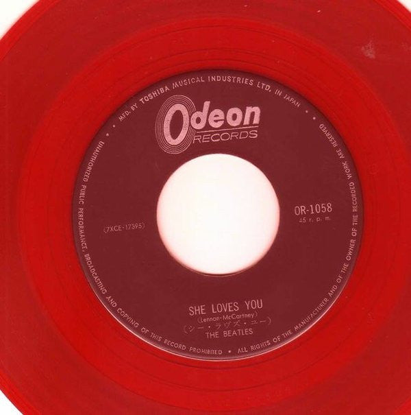 The Beatles - She Loves You (Vinyl, 7", 45 RPM, Single) Very Good (VG) / Good Plus (G+)