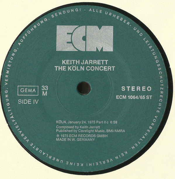 Keith Jarrett - The Köln Concert (2xVinyl, LP, Album, Misprint, Reissue) Near Mint (NM or M-) / Near Mint (NM or M-)