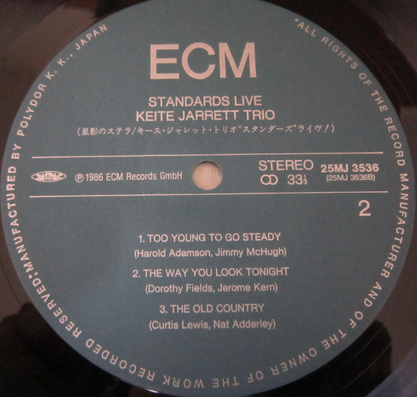 Keith Jarrett Trio - Standards Live (Vinyl, LP, Album)