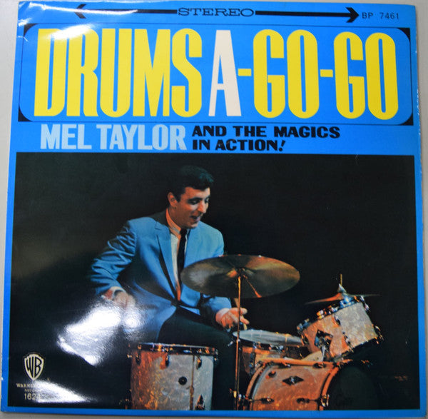 Mel Taylor And The Magics - Drums A-Go-Go (Vinyl, LP, Album, Stereo) Good Plus (G+) / Very Good (VG)