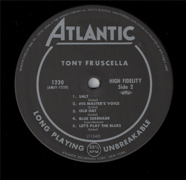 Tony Fruscella - Tony Fruscella (Vinyl, LP, Album, Limited Edition, Reissue, Mono) Very Good Plus (VG+) / Very Good Plus (VG+)